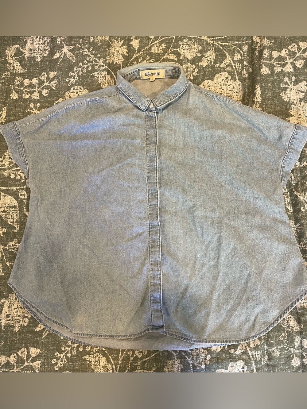 Madewell Pale Blue Denim Button-Front Shirt